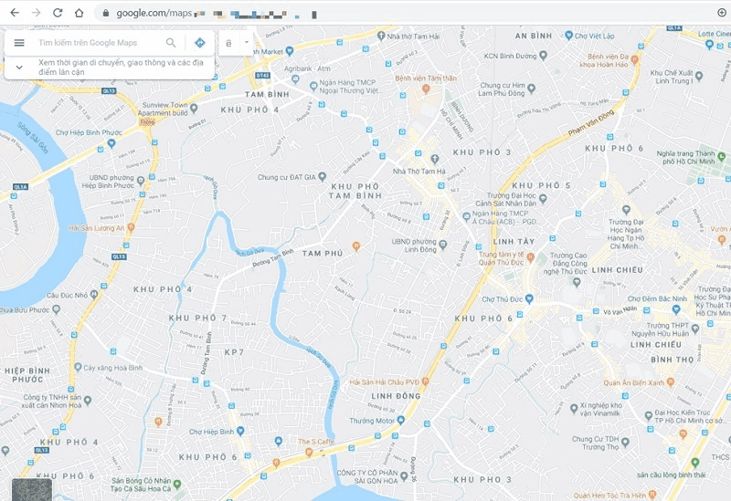 Bản đồ khu vực trung tâm Cần Thơ